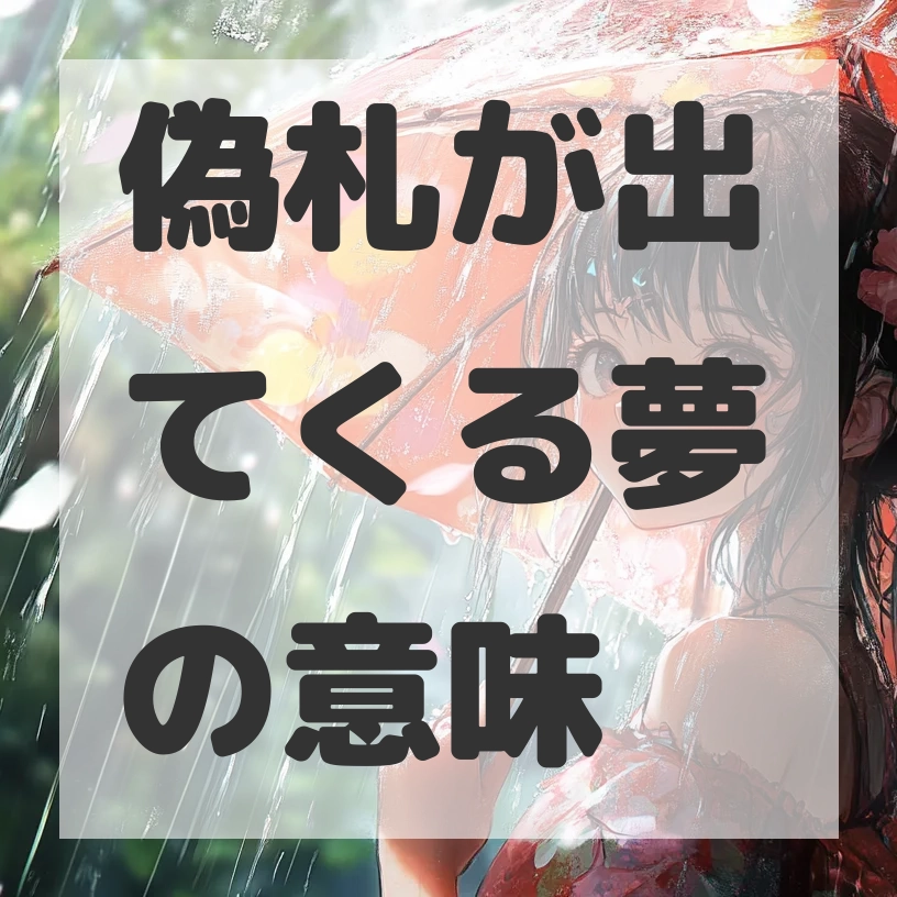 偽札が出てくる夢のサムネイル画像