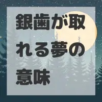 銀歯が取れる夢のサムネイル