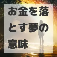 お金を落とす夢のサムネイル画像