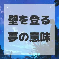 壁を登る夢のサムネイル画像