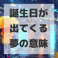 誕生日が出てくる夢のサムネイル画像