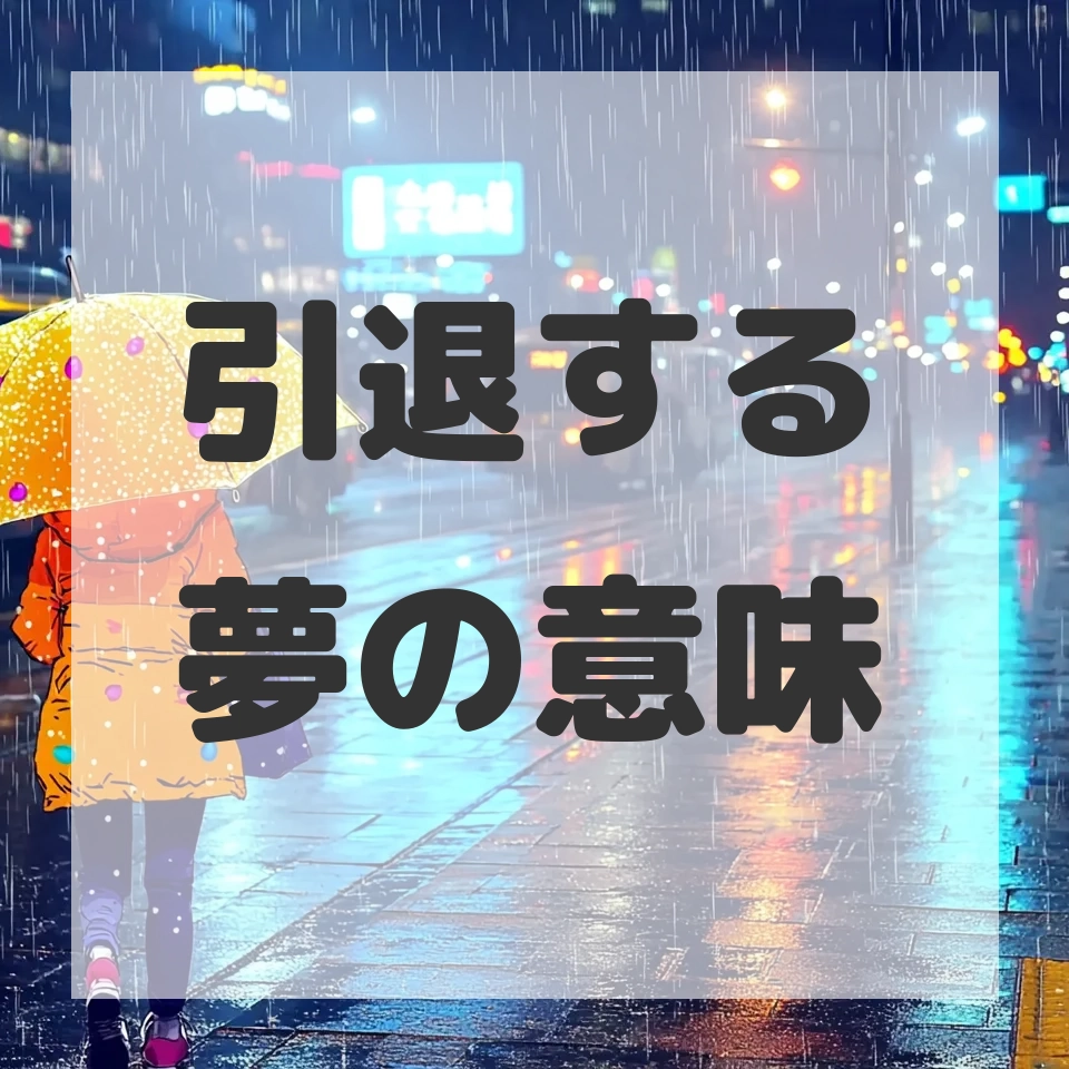 引退する夢のサムネイル画像