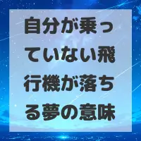 自分が乗っていない飛行機が落ちる夢のサムネイル画像