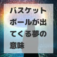バスケットボールが出てくる夢のサムネイル