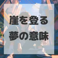 崖を登る夢のサムネイル画像
