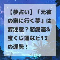 元彼の家に行く夢のサムネイル