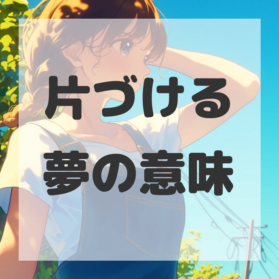 片づける夢のサムネイル画像