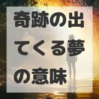 奇跡の出てくる夢のサムネイル画像