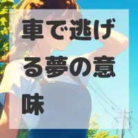 車で逃げる夢のサムネイル