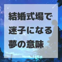 結婚式場で迷子になる夢のサムネイル