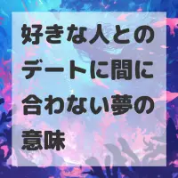 好きな人とのデートに間に合わない夢のサムネイル