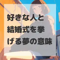 好きな人と結婚式を挙げる夢のサムネイル