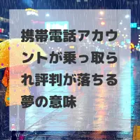 携帯電話アカウントが乗っ取られ評判が落ちる夢のサムネイル