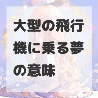 大型の飛行機に乗る夢のサムネイル