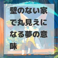 壁のない家で丸見えになる夢のサムネイル