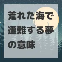 荒れた海で遭難する夢のサムネイル