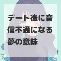デート後に音信不通になる夢のサムネイル