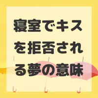 寝室でキスを拒否される夢のサムネイル