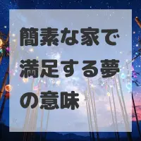 簡素な家で満足する夢のサムネイル