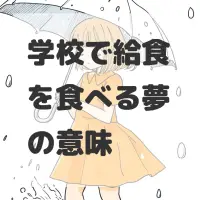 学校で給食を食べる夢のサムネイル