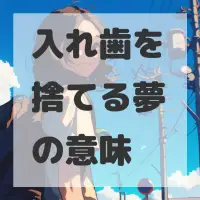 入れ歯を捨てる夢のサムネイル