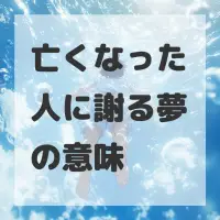 亡くなった人に謝る夢のサムネイル