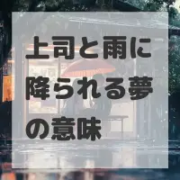 上司と雨に降られる夢のサムネイル
