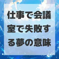 仕事で会議室で失敗する夢のサムネイル