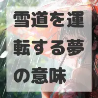 雪道を運転する夢のサムネイル