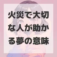 火災で大切な人が助かる夢のサムネイル