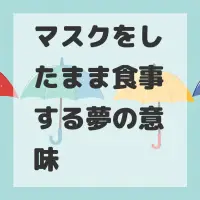 マスクをしたまま食事する夢のサムネイル