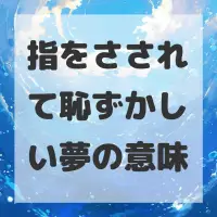 指をさされて恥ずかしい夢のサムネイル