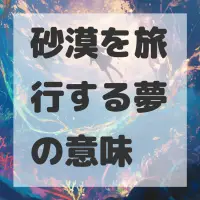 砂漠を旅行する夢のサムネイル