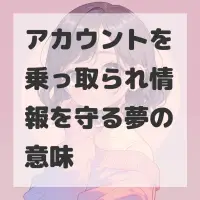 アカウントを乗っ取られ情報を守る夢のサムネイル