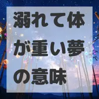 溺れて体が重い夢のサムネイル