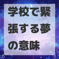 学校で緊張する夢のサムネイル