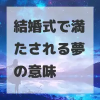 結婚式で満たされる夢のサムネイル