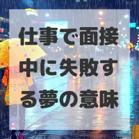 仕事で面接中に失敗する夢のサムネイル
