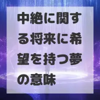 中絶に関する将来に希望を持つ夢のサムネイル