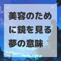 美容のために鏡を見る夢のサムネイル