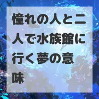 憧れの人と二人で水族館に行く夢のサムネイル