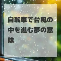 自転車で台風の中を進む夢のサムネイル