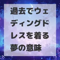 過去でウェディングドレスを着る夢のサムネイル