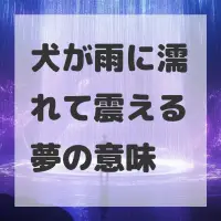 犬が雨に濡れて震える夢のサムネイル