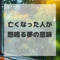 亡くなった人が怒鳴る夢のサムネイル