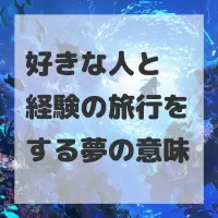 好きな人と経験の旅行をする夢のサムネイル