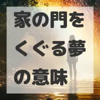 家の門をくぐる夢のサムネイル