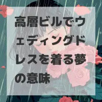 高層ビルでウェディングドレスを着る夢のサムネイル