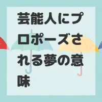 芸能人にプロポーズされる夢のサムネイル