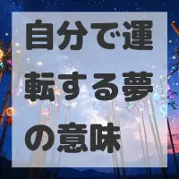 自分で運転する夢のサムネイル